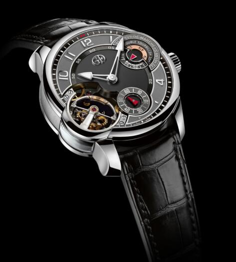 Replica Greubel Forsey Watch Double Tourbillon 30 Asymetrique White gold Anthracite gold dial Men